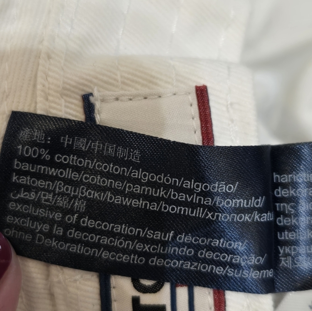 Tommy Jeans White and Colorful Stripes Y2K Bucket Hat - Picture 5 of 8